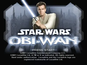 Star Wars Obi-Wan (USA) screen shot title